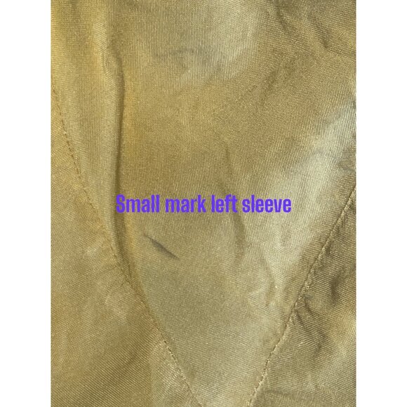 Golden Yellow Melissa Paige Women's Boho Lace Blouse Flared Ruffled Sleeve 1X - Picture 7 of 8